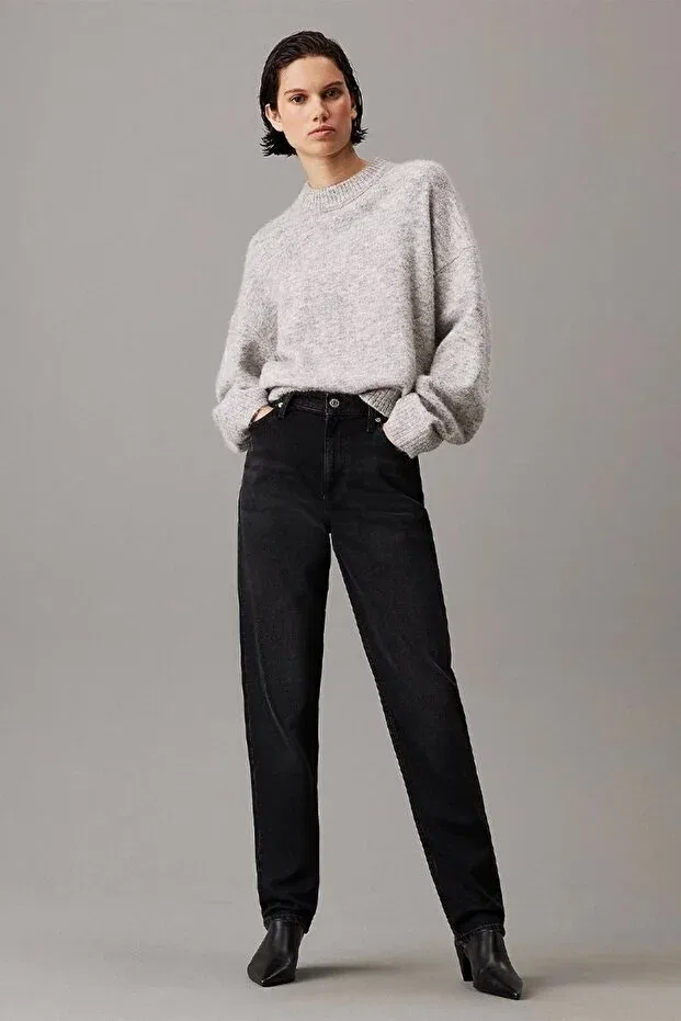 Женские джинсы прямого кроя Calvin Klein, Denim Black