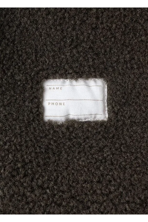 Детское пальто для девочек с мехом Mango Baby, Khaki Color — фото 3