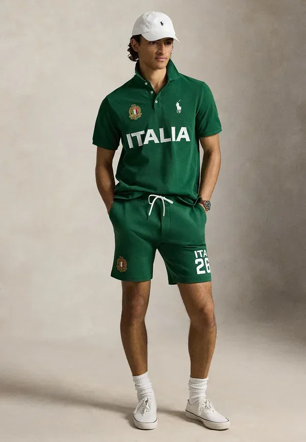 Футболка поло хлопковая Classic Fit Italy Polo Shirt, Polo Ralph Lauren, New Forest — фото 2