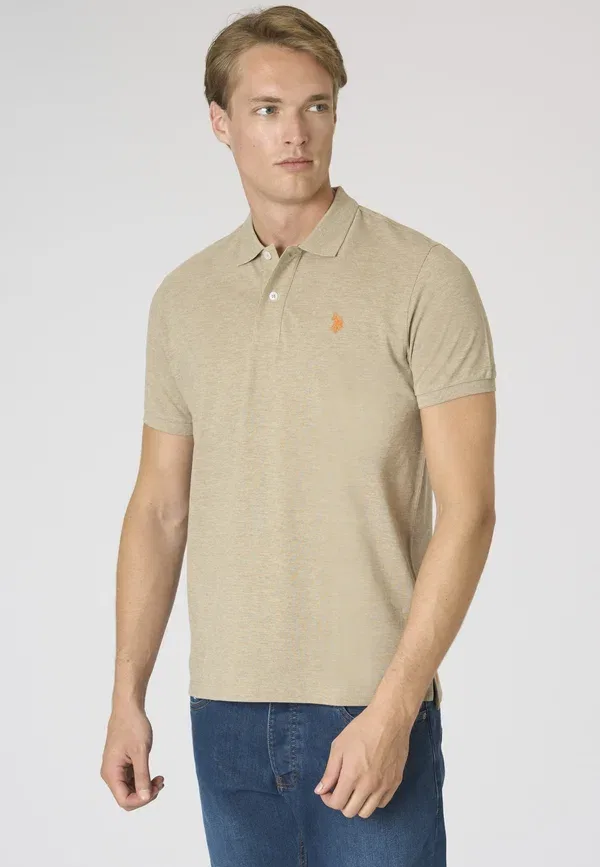 Поло из хлопка U.S. Polo Assn., Bianco, белый