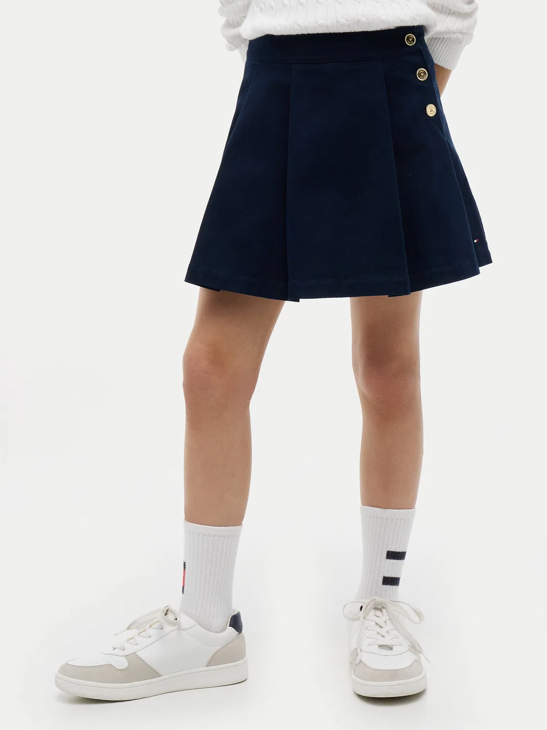 Юбка стандартного кроя для девочки Tommy Hilfiger, темно-синий