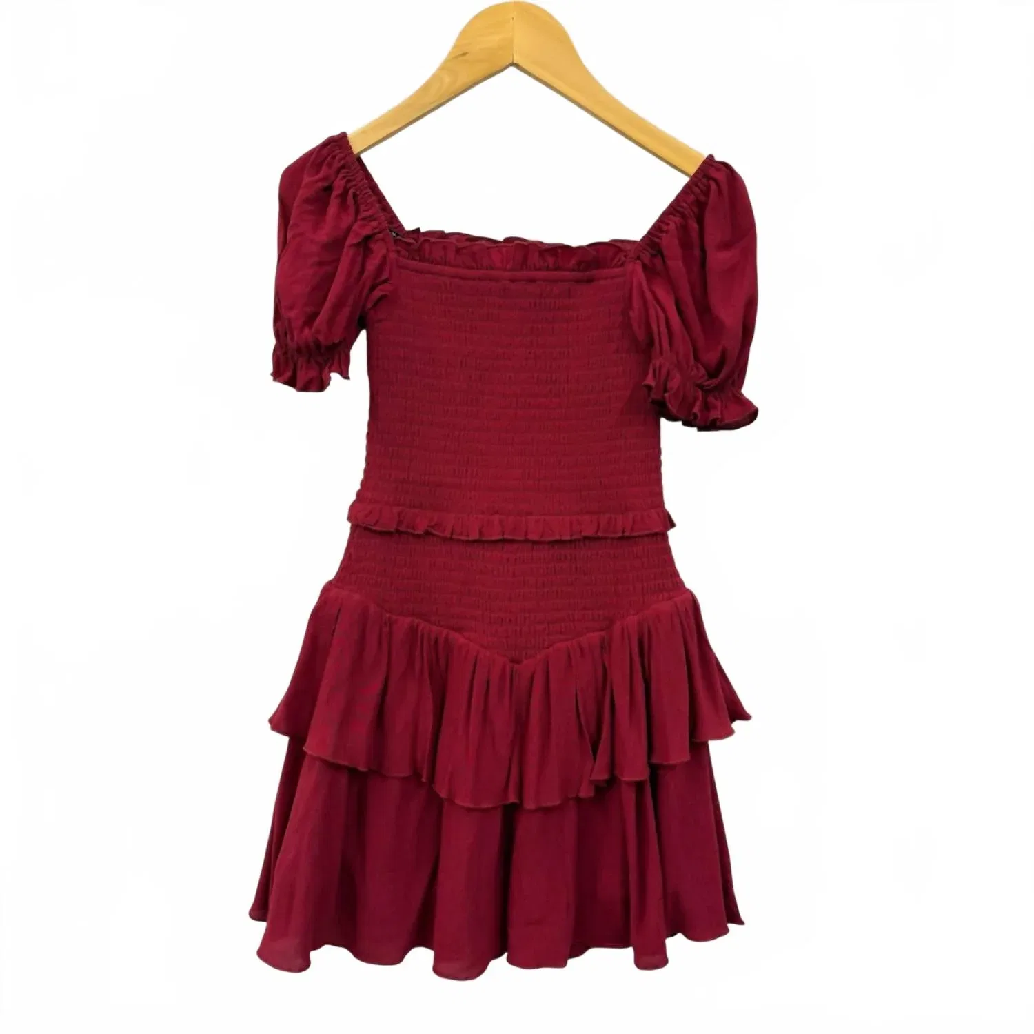 Детское платье для девочек однотонное Lainey Solid Dress KatieJnyc, Mulberry — фото 2