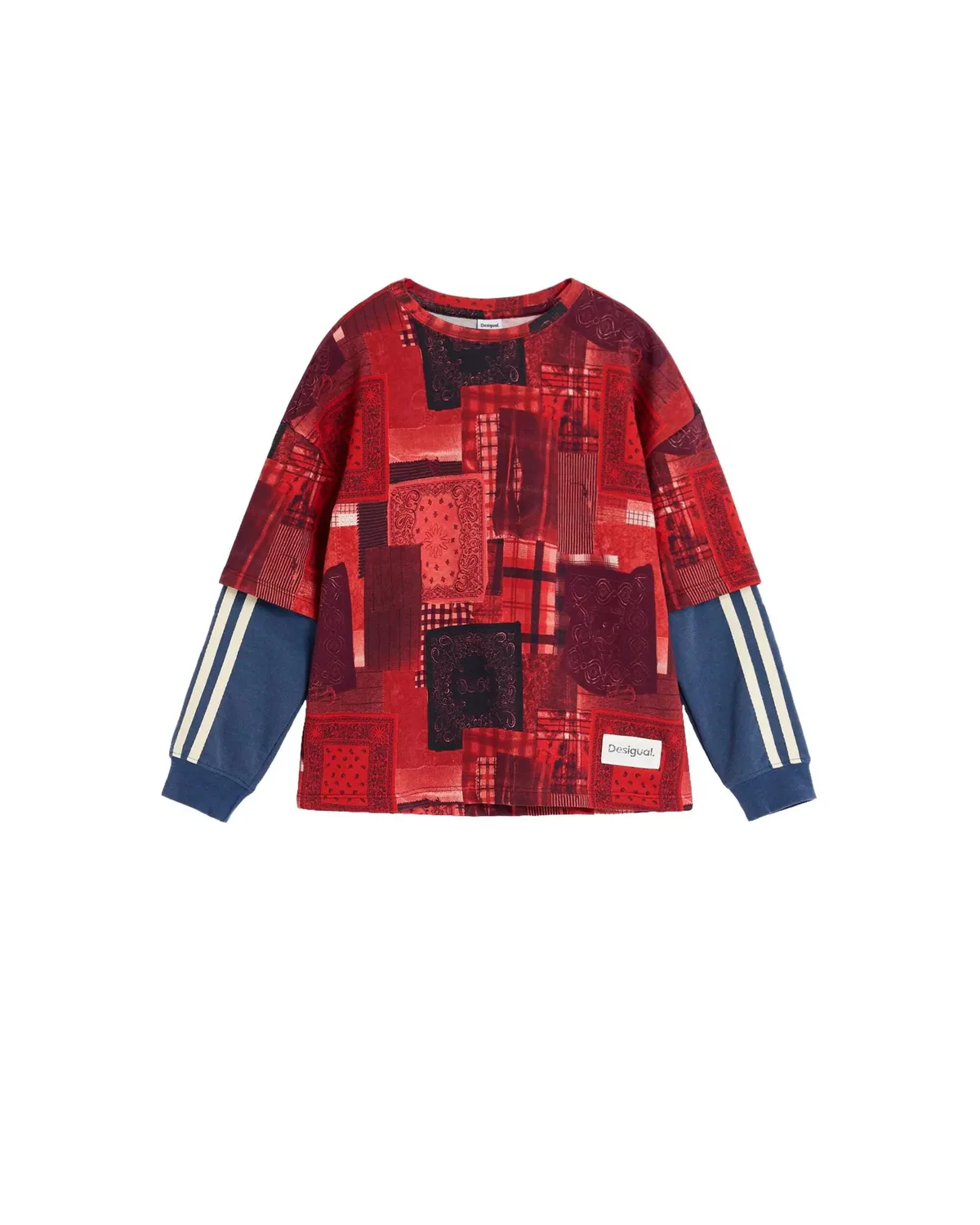 Детская худи для мальчиков с принтом Desigual, Azul