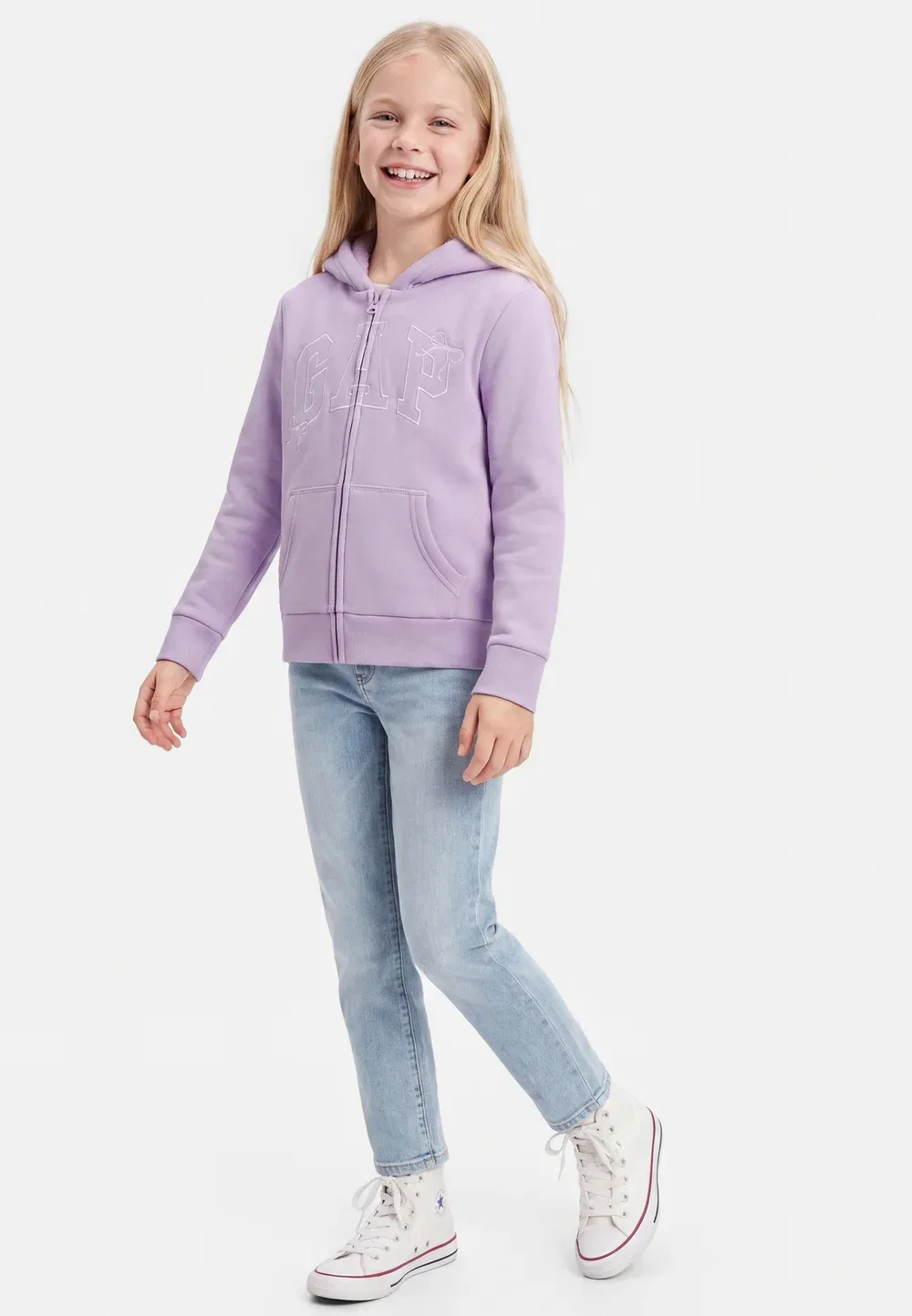 Heritage - толстовка на молнии Gap, Nostalgic Lavender