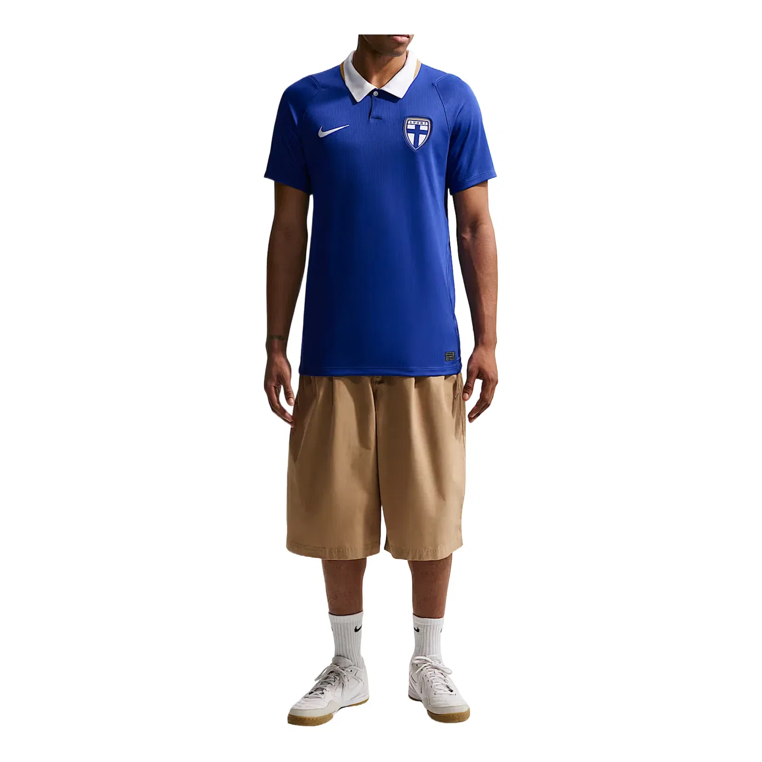 Мужская футболка Nike Finland 2026 Stadium Away Dri-FIT Soccer Replica Jersey, синий