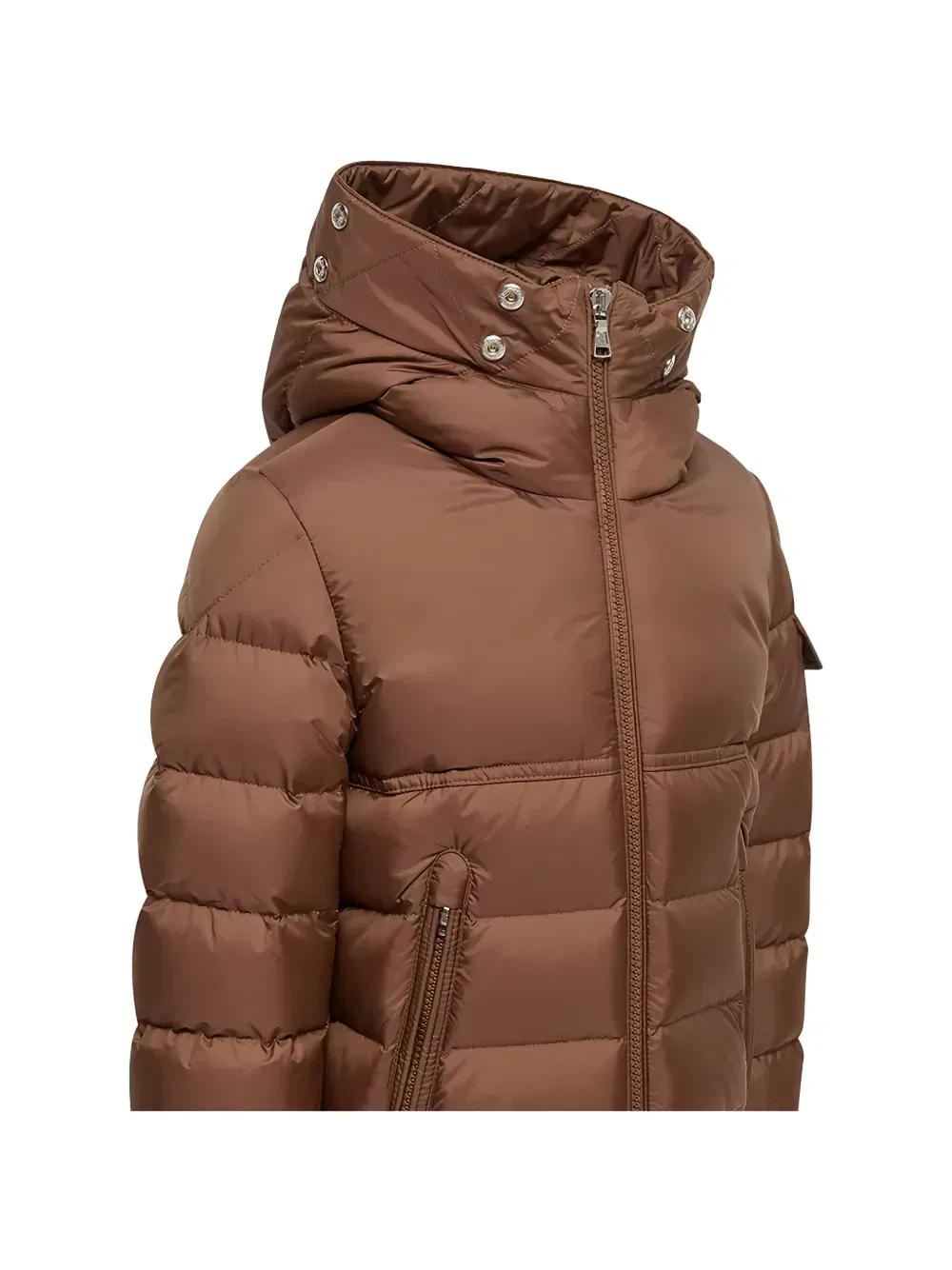Пуховик Нью Байронф Moncler Enfant, коричневый — фото 3