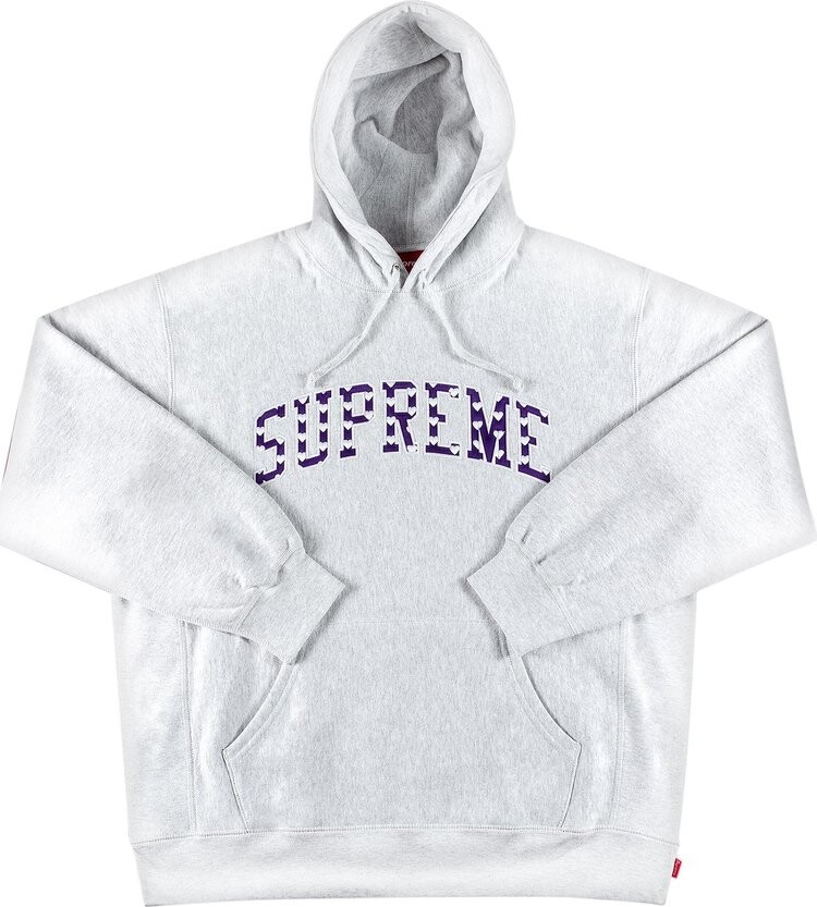 

Толстовка Supreme Hearts Arc Hooded Sweatshirt 'Ash Grey', серый