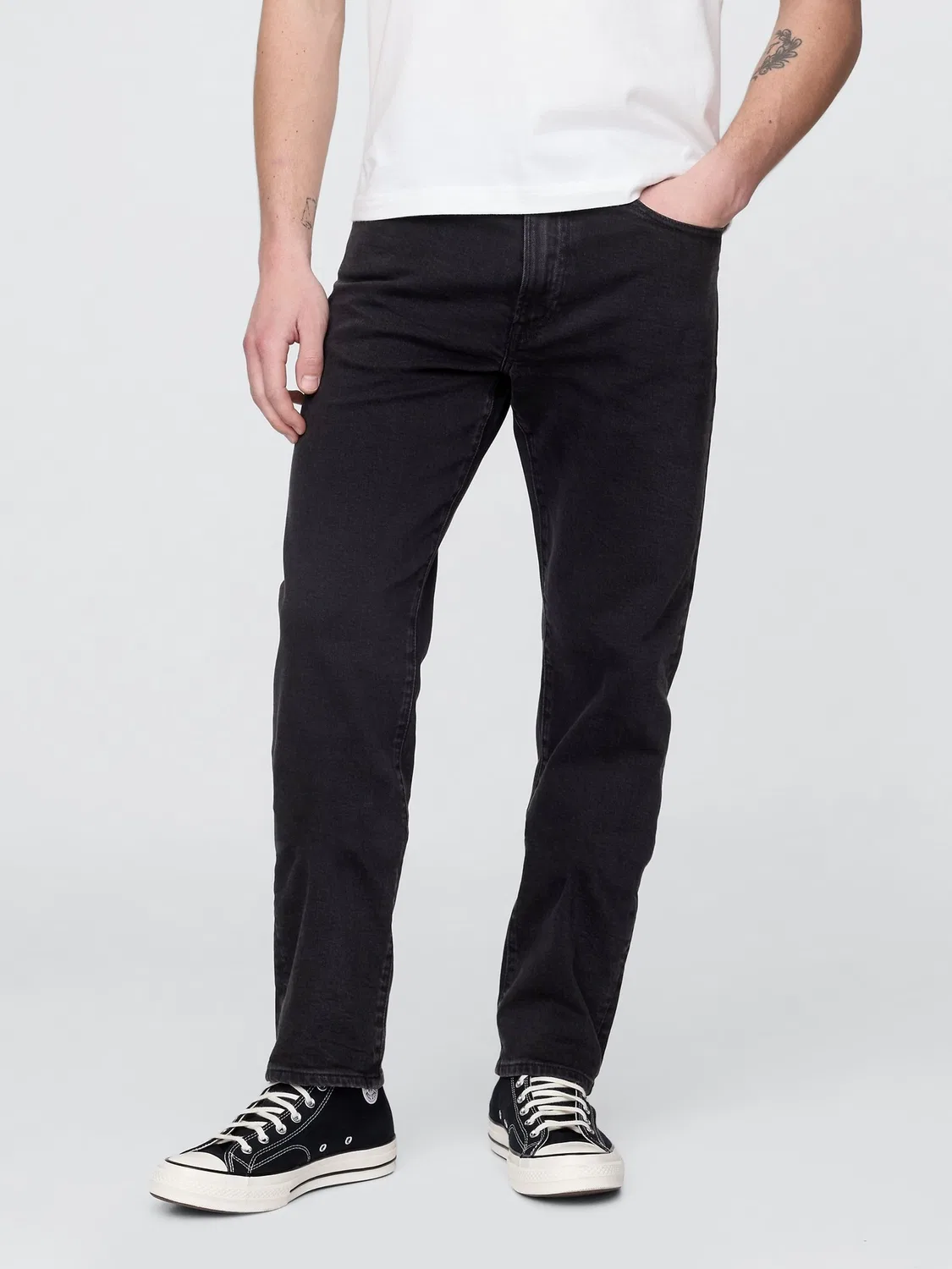 Джинсы прямые Gap Black, черный