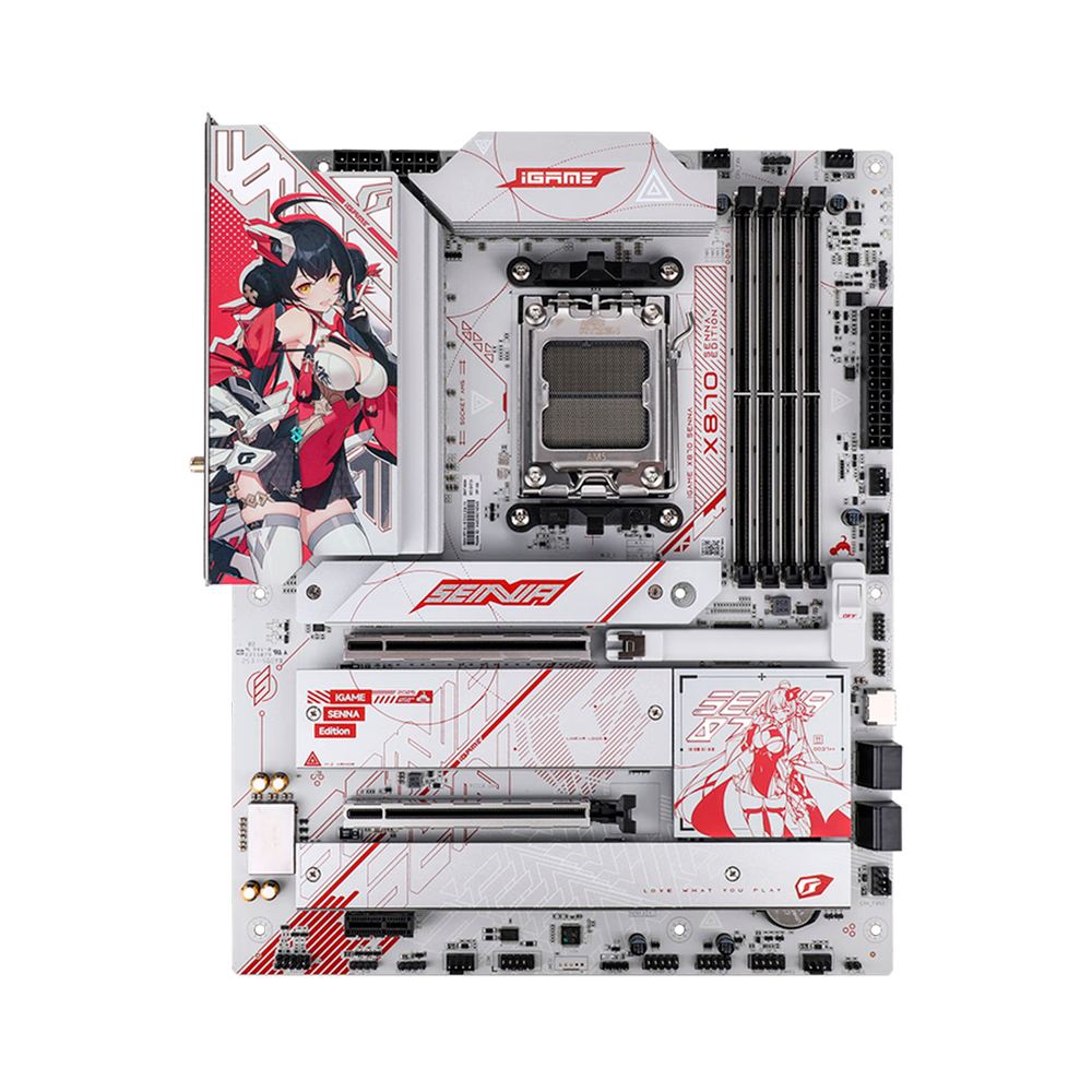 

Материнская плата Colorful iGame X870 SENNA V14, AM5, DDR5, Wi-Fi, белый
