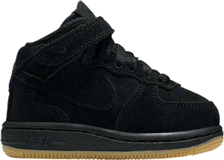 

Кроссовки Nike Force 1 Mid LV8 TD 'Black Gum', черный