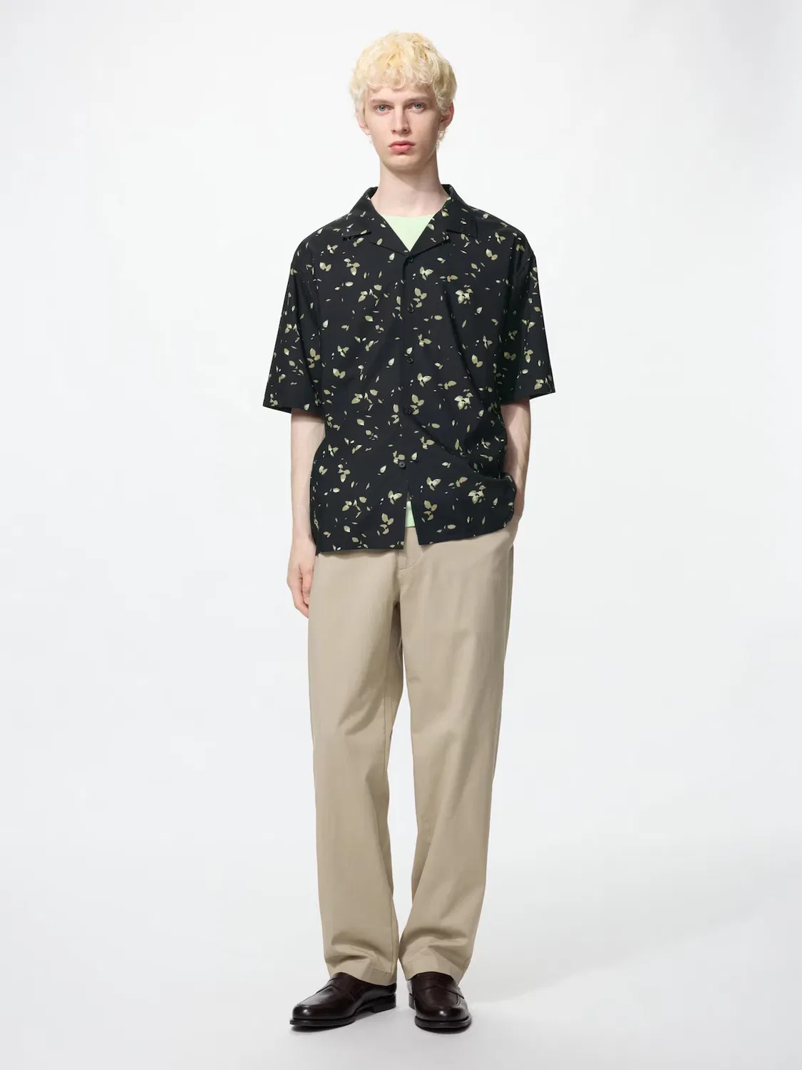 Брюки Uniqlo, эластичные до щиколотки, бежевый