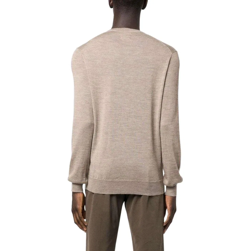 Мужской свитер с длинным рукавом FW22 Sweater Polo Ralph Lauren, Camel — фото 4