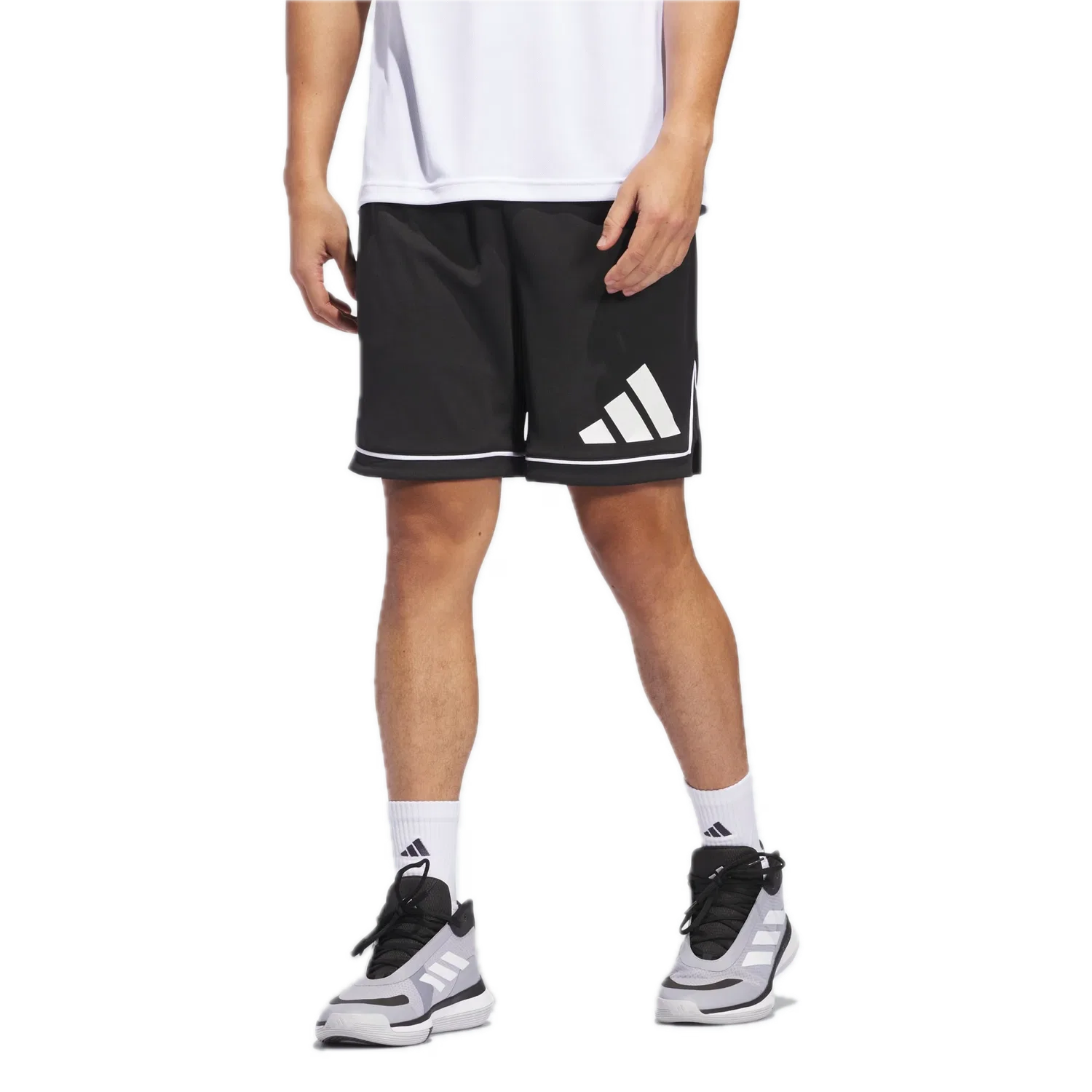 Мужские баскетбольные шорты с технологией Climacool Adidas, черный — фото 2