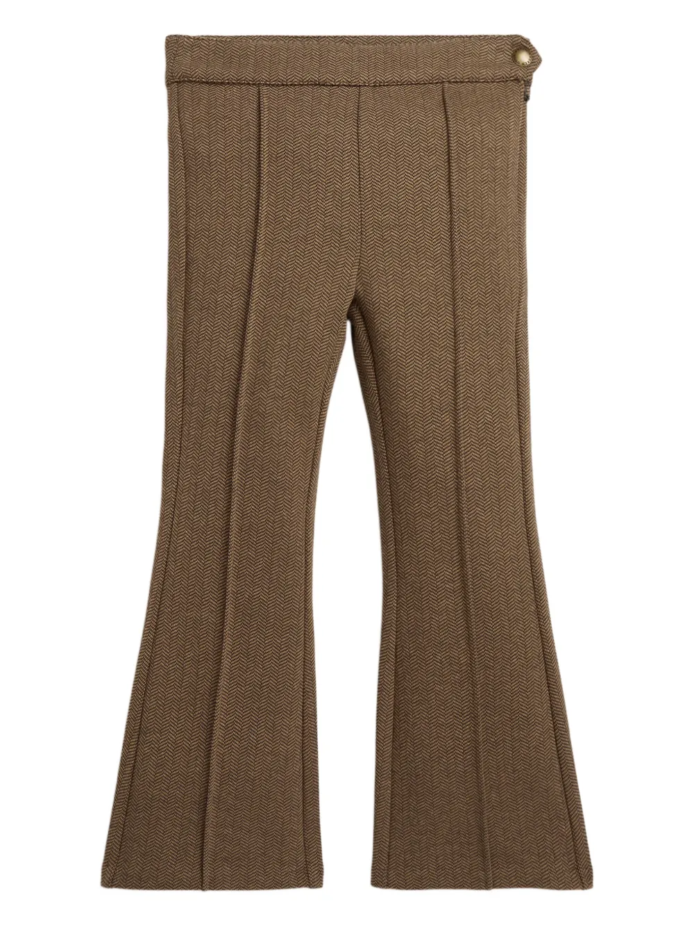 

Расклешенные брюки с узором в елочку POLO RALPH LAUREN KIDS, коричневый