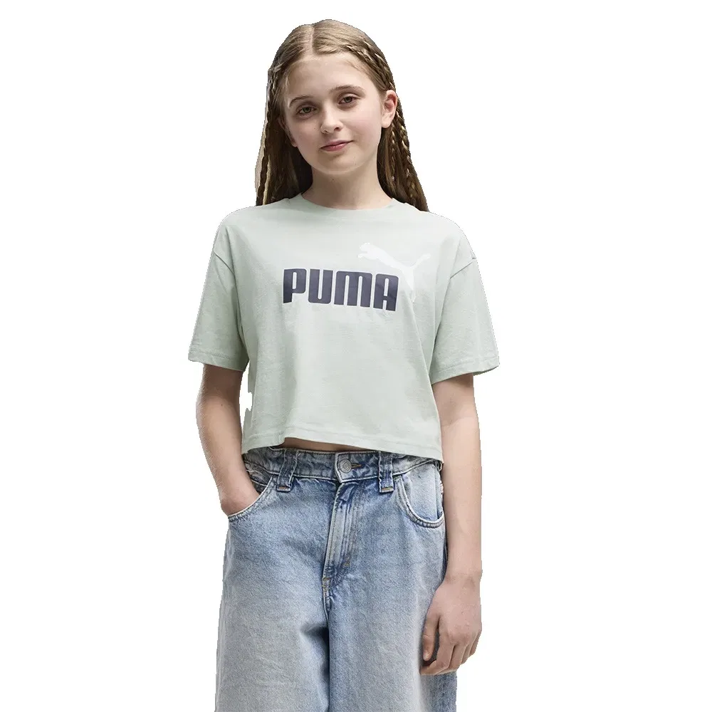 Футболка с коротким рукавом Essential Logo Puma, зеленый