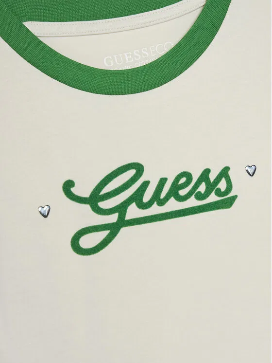 Футболка regular fit Guess, кремовый — фото 3