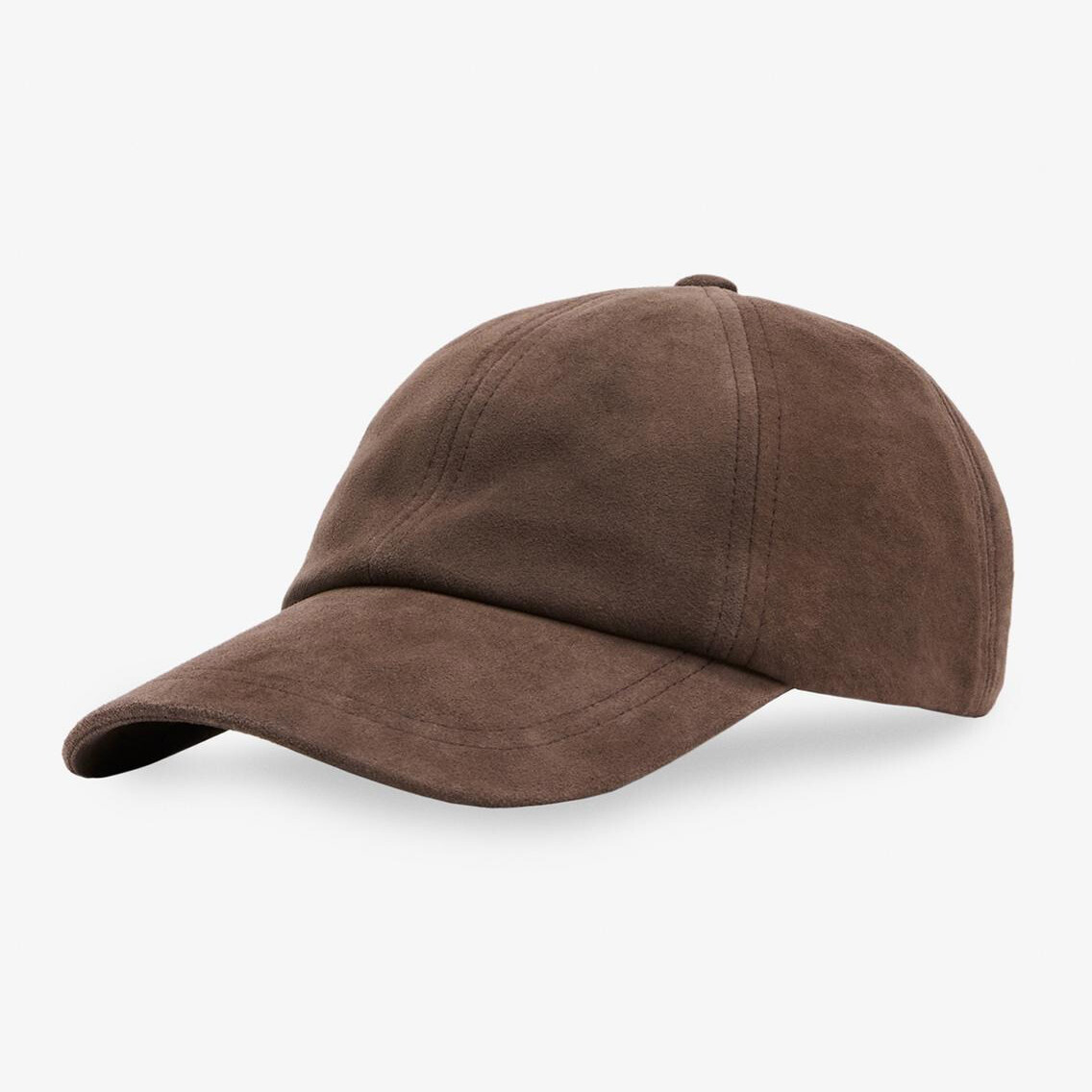 

Бейсболка Zara by Carlyne Cerf Suede Leather, коричневый
