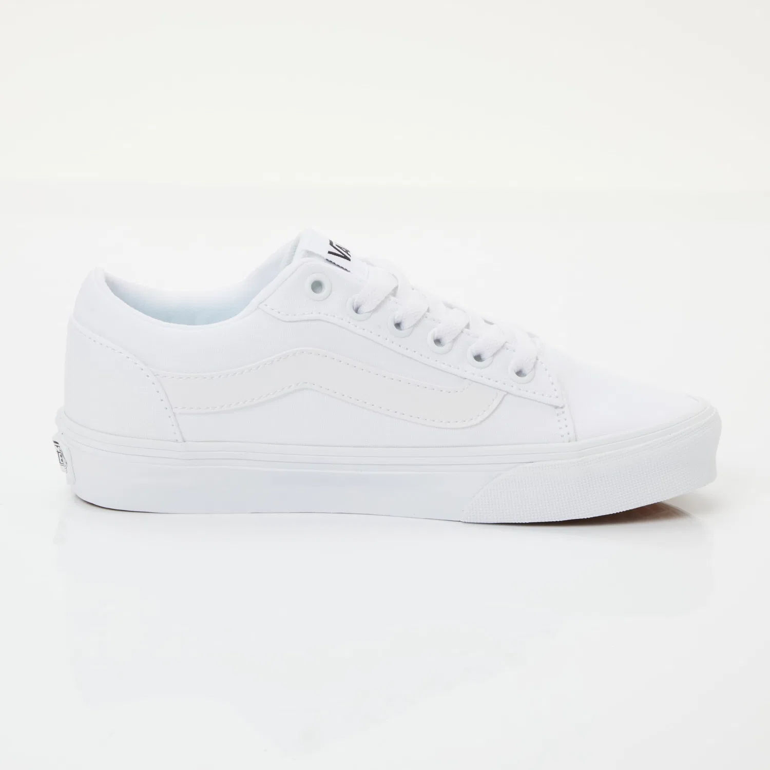 Детские кроссовки для мальчиков с принтом True Ls Vans, White Canvas — фото 4