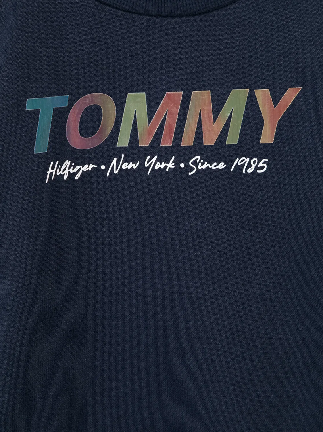 Платье-свитшот с металлическим логотипом Tommy Hilfiger, синий — фото 2