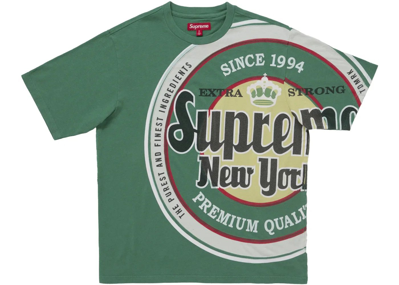 Мужская футболка с принтом Supreme Lager S/S Top, Green