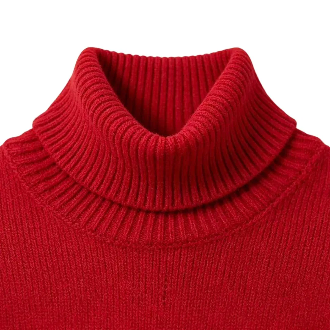 Мужской свитер с высоким воротником Polo Ralph Lauren, Red — фото 4