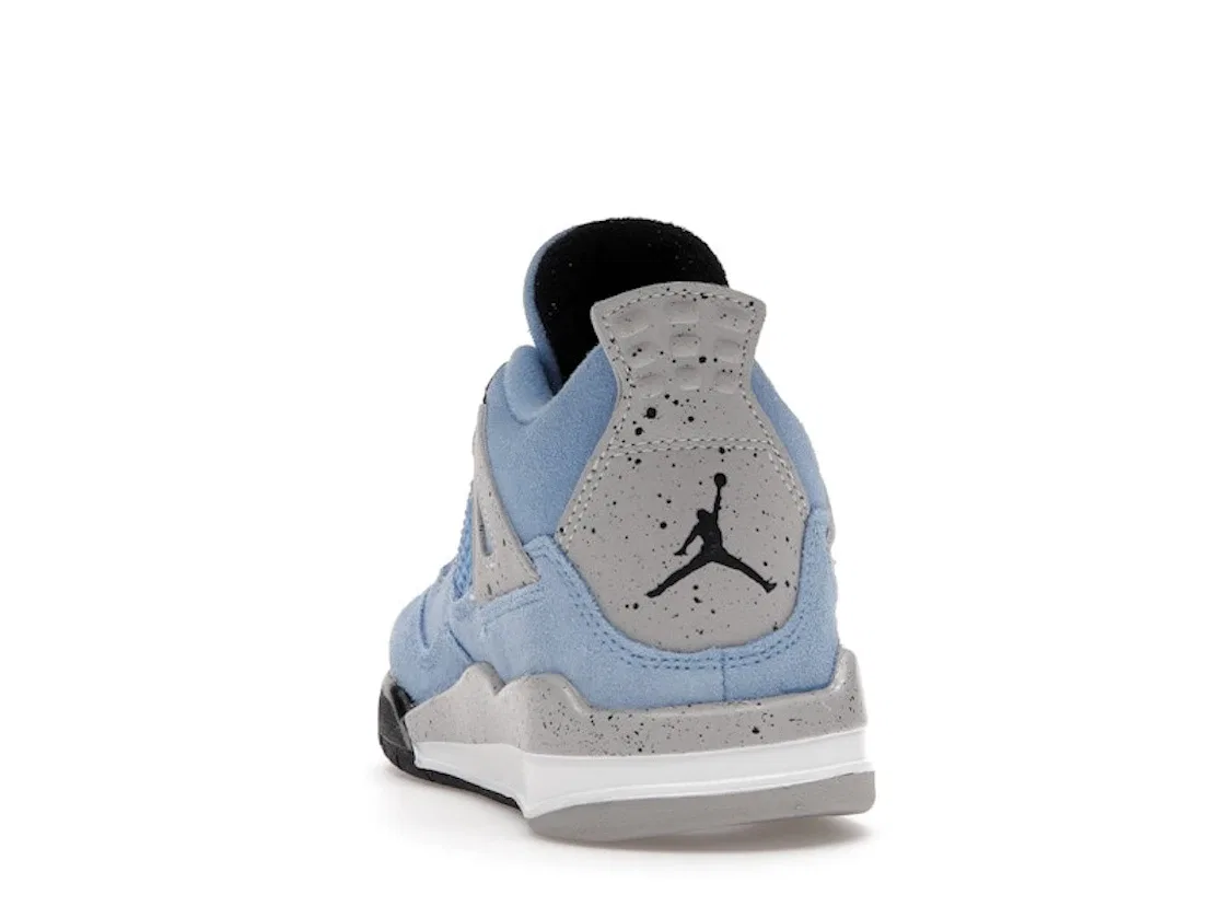 Детские кроссовки с кроссовком с принтом Jordan 4 Retro University Blue (PS) Jordan, University Blue/Tech Grey/White/Black — фото 4