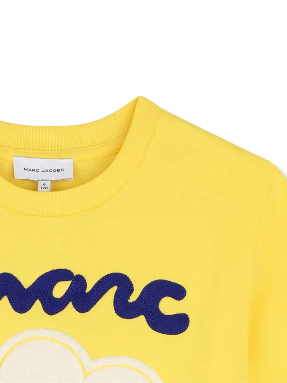 Футболка с вышитым логотипом Marc Jacobs Kids, желтый — фото 3