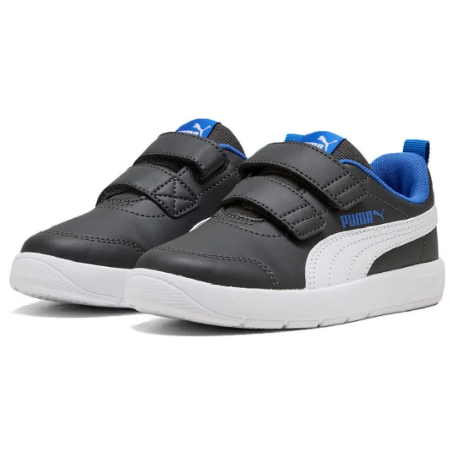 Детские кроссовки Puma Courtflex V3 Inf, Черно-белый — фото 3
