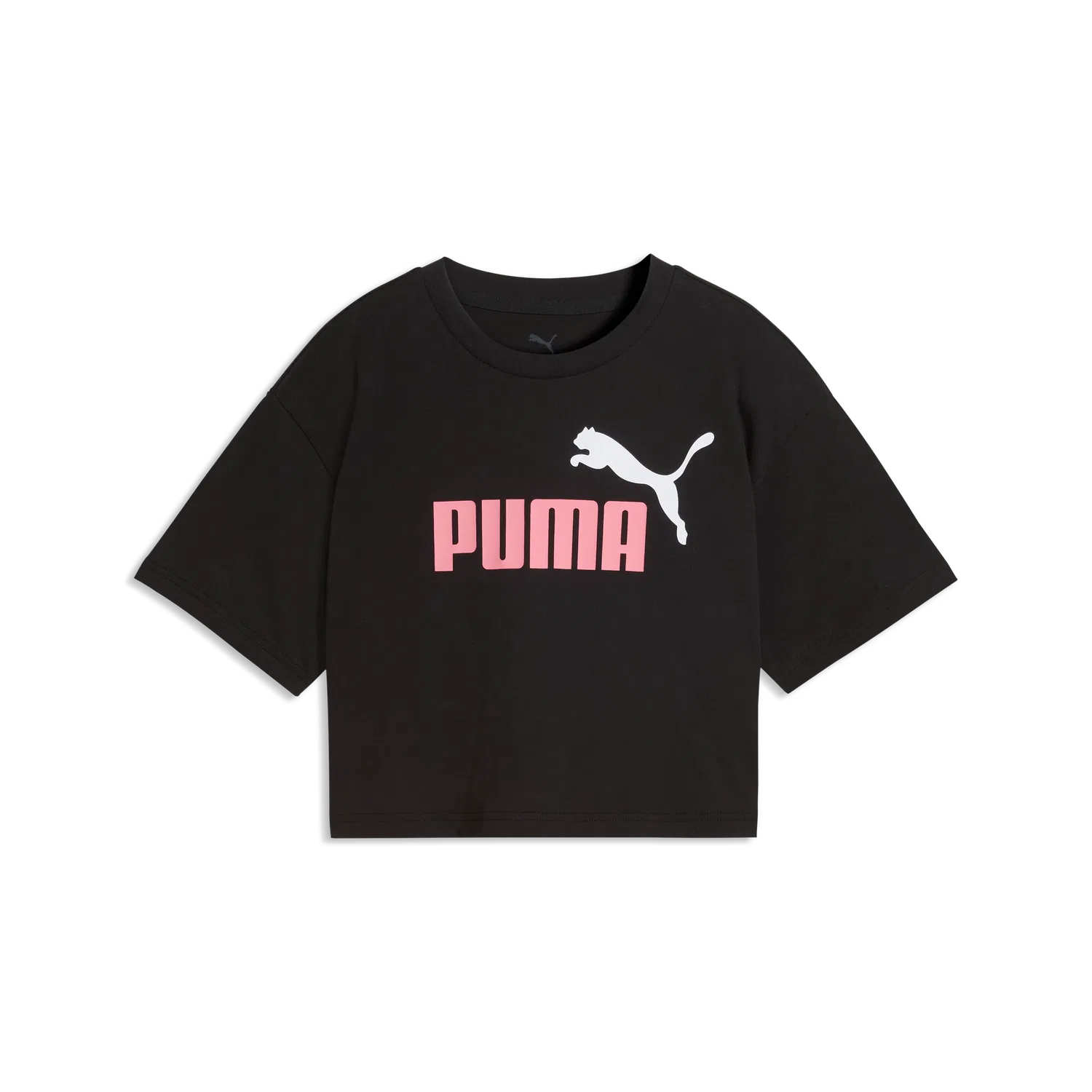 Футболка для девочек с круглым вырезом PUMA, черный