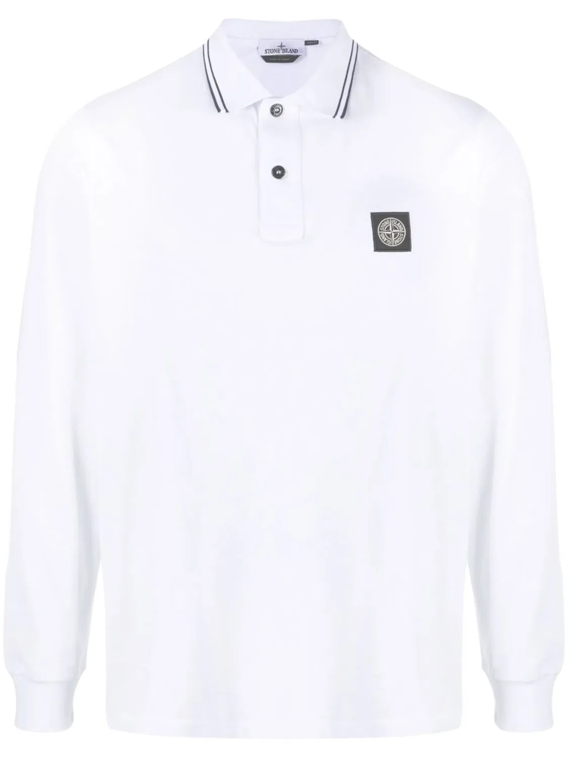 Поло с компасом Stone Island, белый