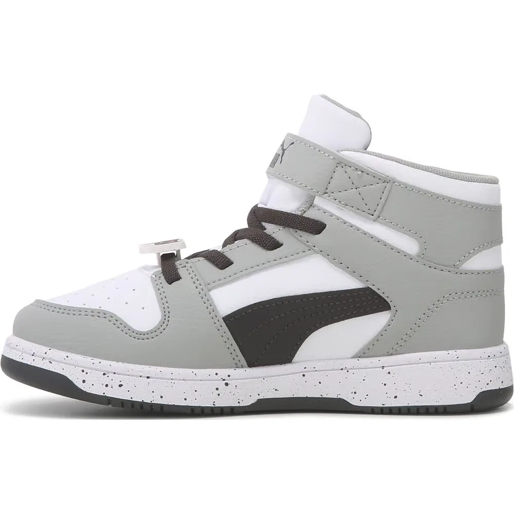 Детские высокие кроссовки Rebound Layup Puma, Grey/Black — фото 3
