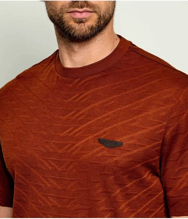Мужская футболка с круглым вырезом C-Thompson 180 BOSS, Cognac — фото 4