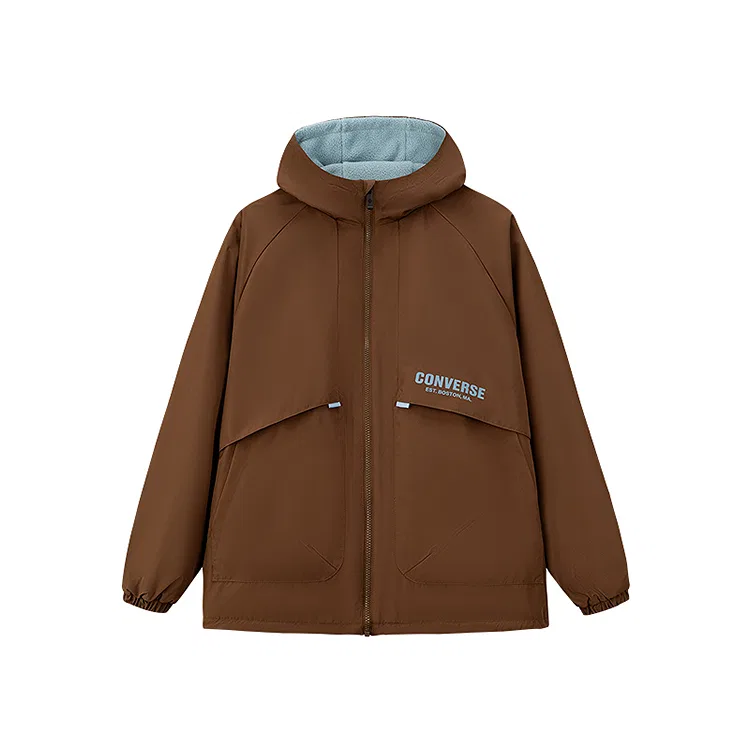 Детское утепленное худи с капюшоном Converse, Earth Brown