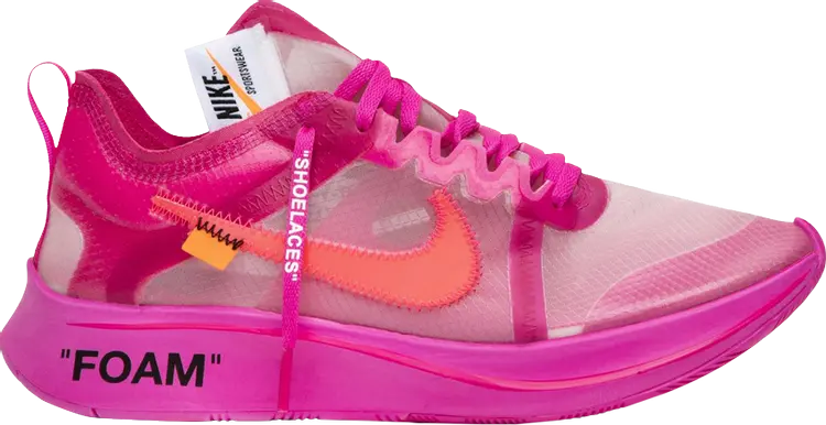 

Кроссовки Nike Off-White x Zoom Fly SP 'Tulip Pink' Sample, розовый