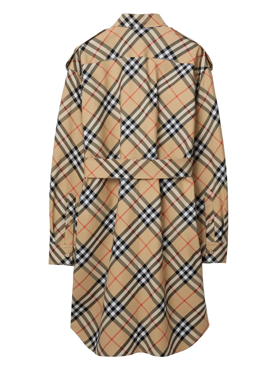 Рубашечное Платье Vintage Check Burberry, песочно-коричневый/серый — фото 3