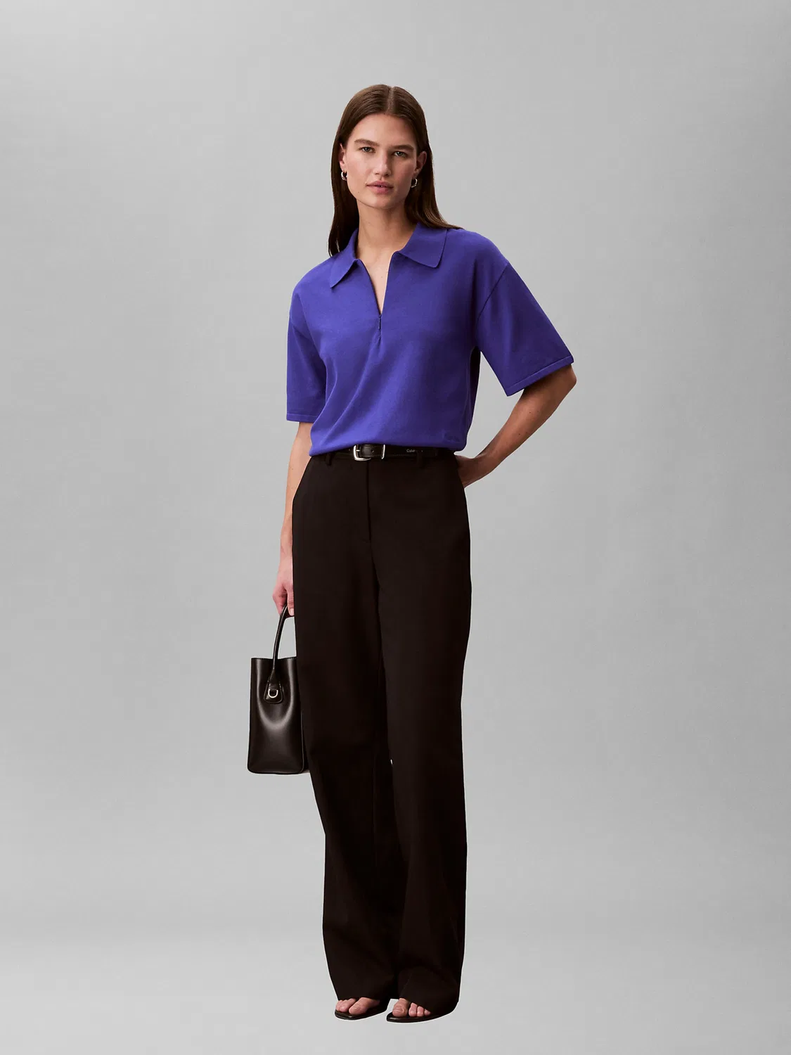 Рубашка Calvin Klein фиолетового цвета — фото 3