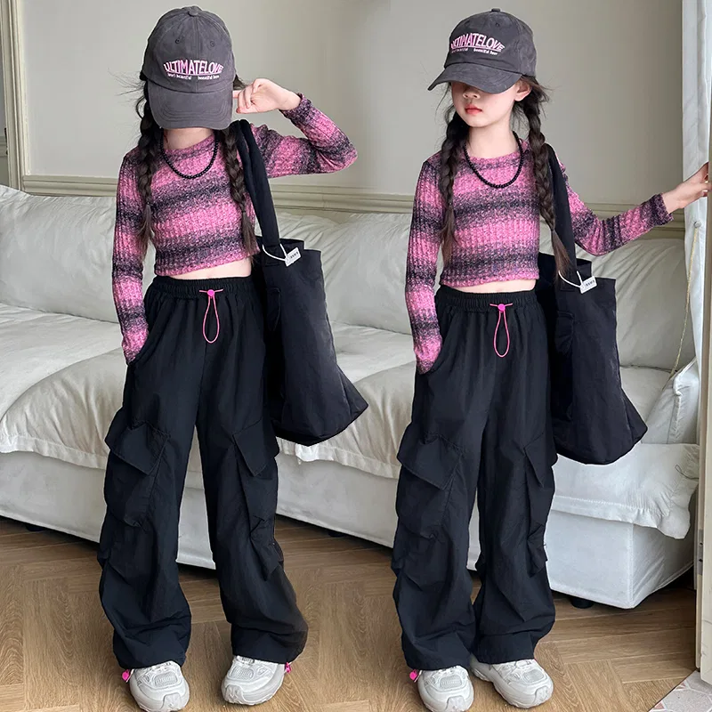 Детский комплект из топа и карго-брюк Multicolor Top+Cargo Pants MADALLO, Multicolor Top+Cargo Pants — фото 4