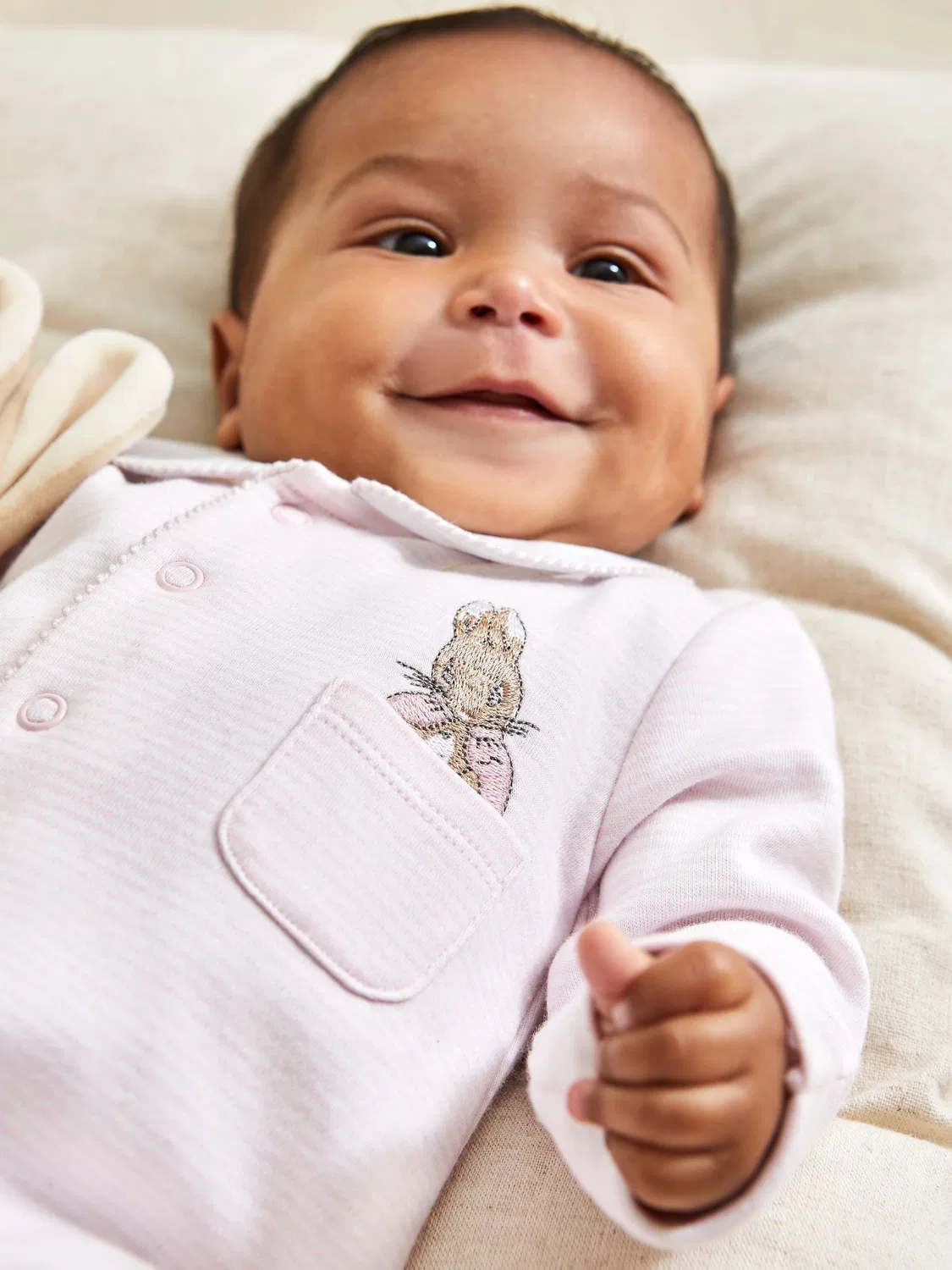Комбинезон Flopsy Bunny Sleepsuit JoJo Maman Bébé, розовый — фото 2