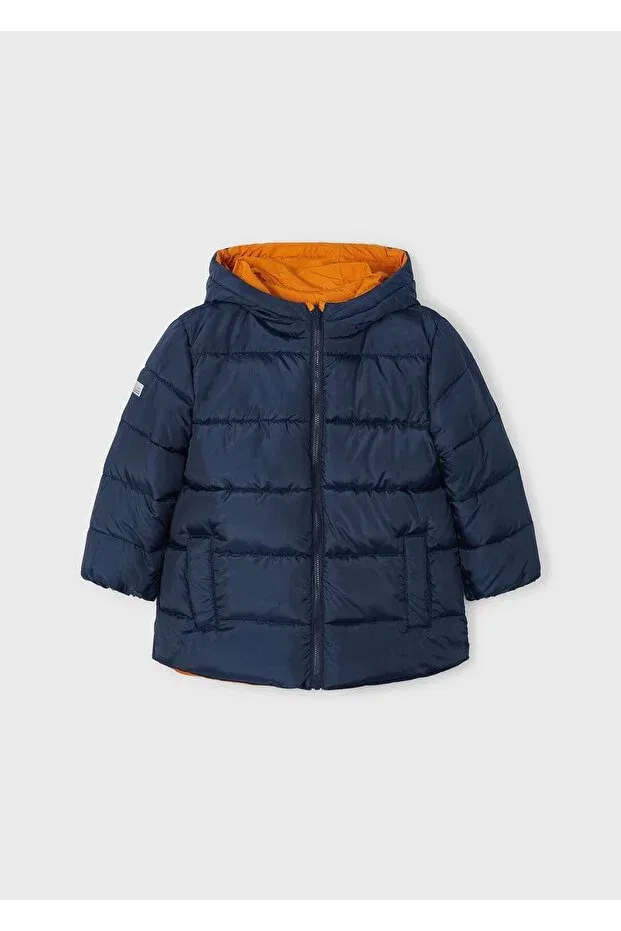 Детское пальто для мальчиков двустороннее Mayoral, Orange — фото 3