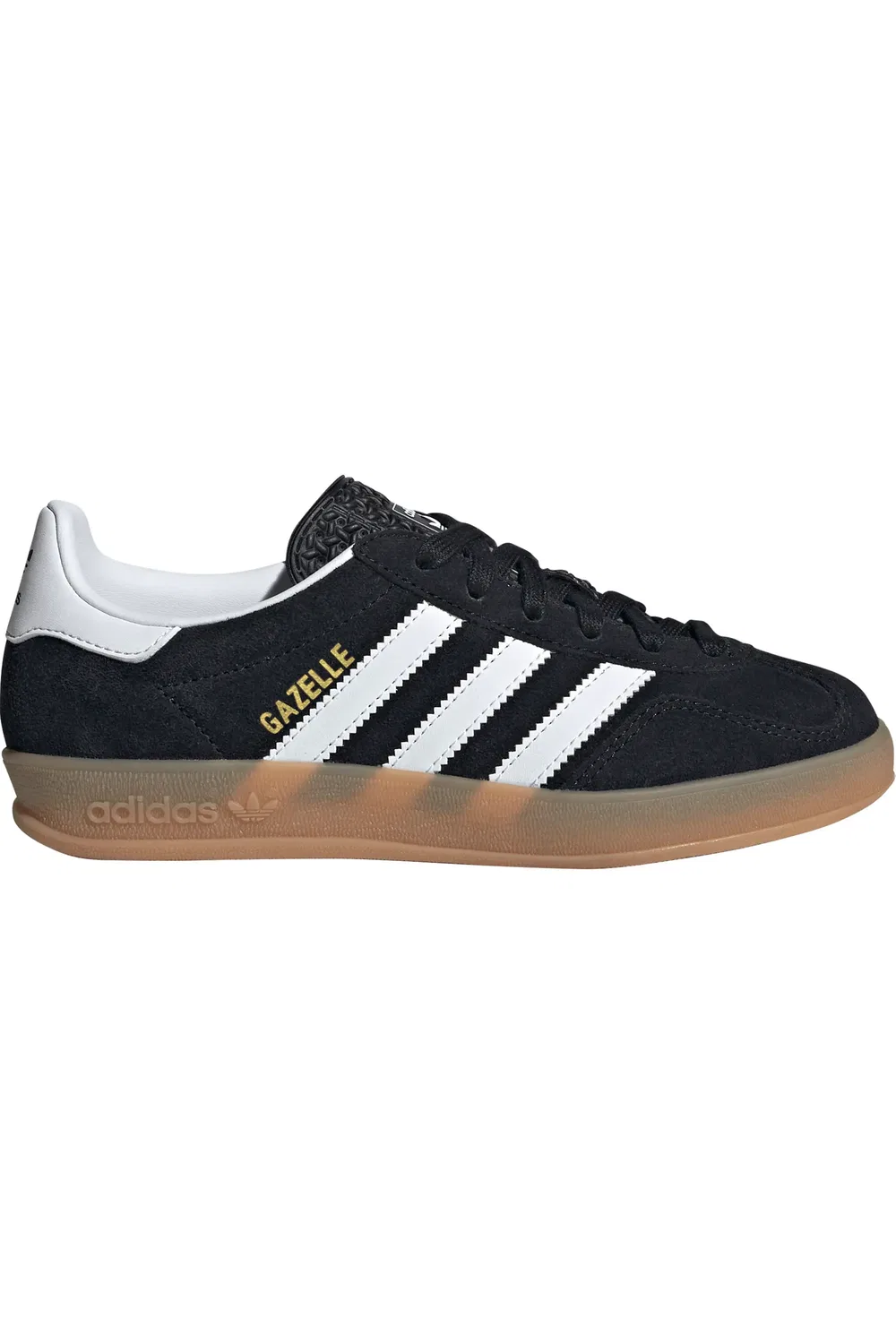 Детские кеды низкие Gazelle Indoor adidas, Black/White/Gum — фото 3
