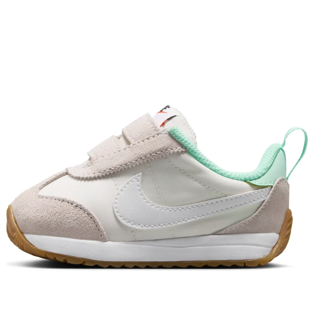 Детские кроссовки с текстильным верхом Pacific 'Sail Gum Light Brown' Nike, Sail/Gum Light Brown/Safety Orange/Arctic Green
