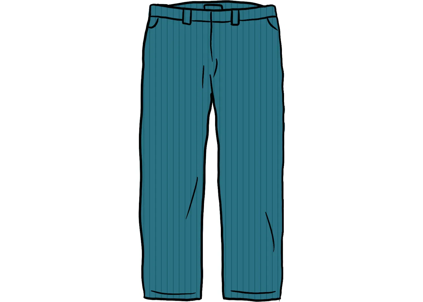 Мужские брюки в полоску Pant (SS21) Supreme, Teal Stripe