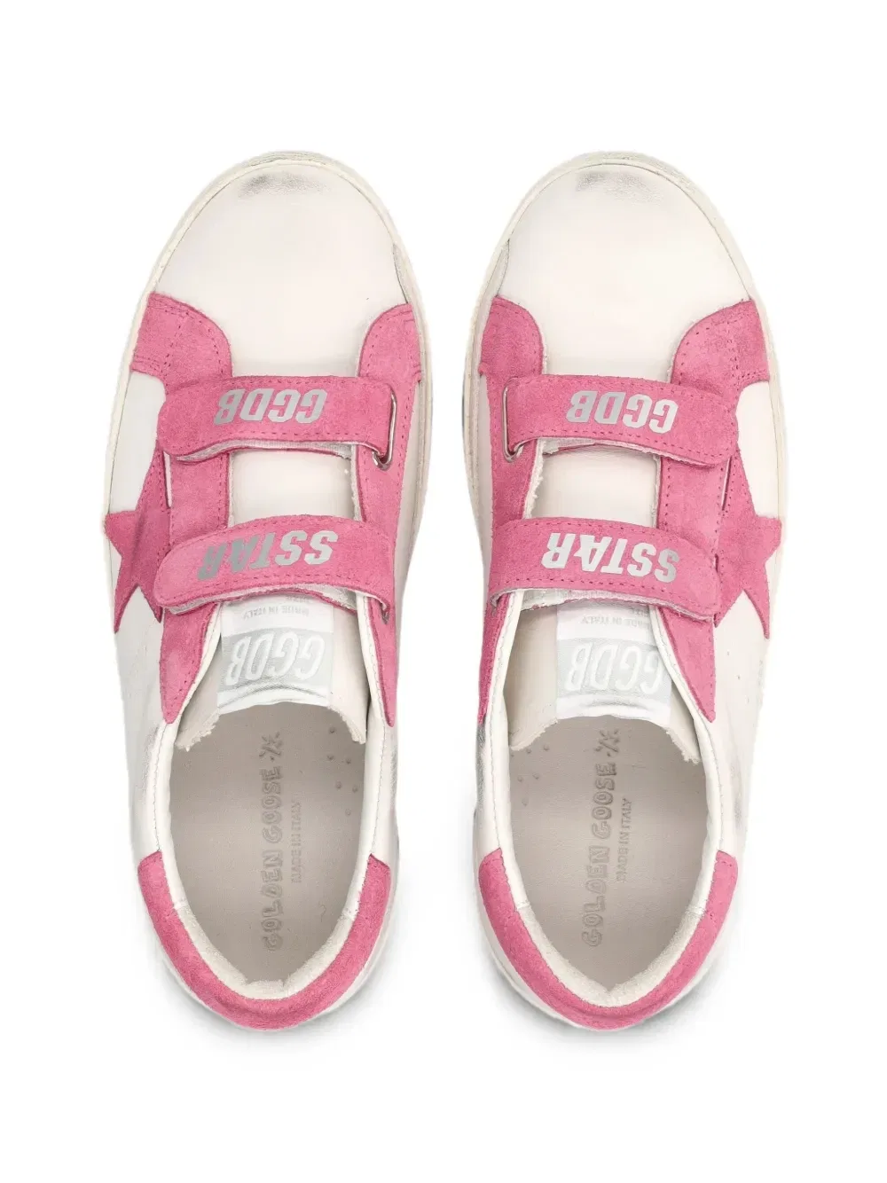 Кеды Old School со звездной нашивкой Golden Goose Kids, белый — фото 3