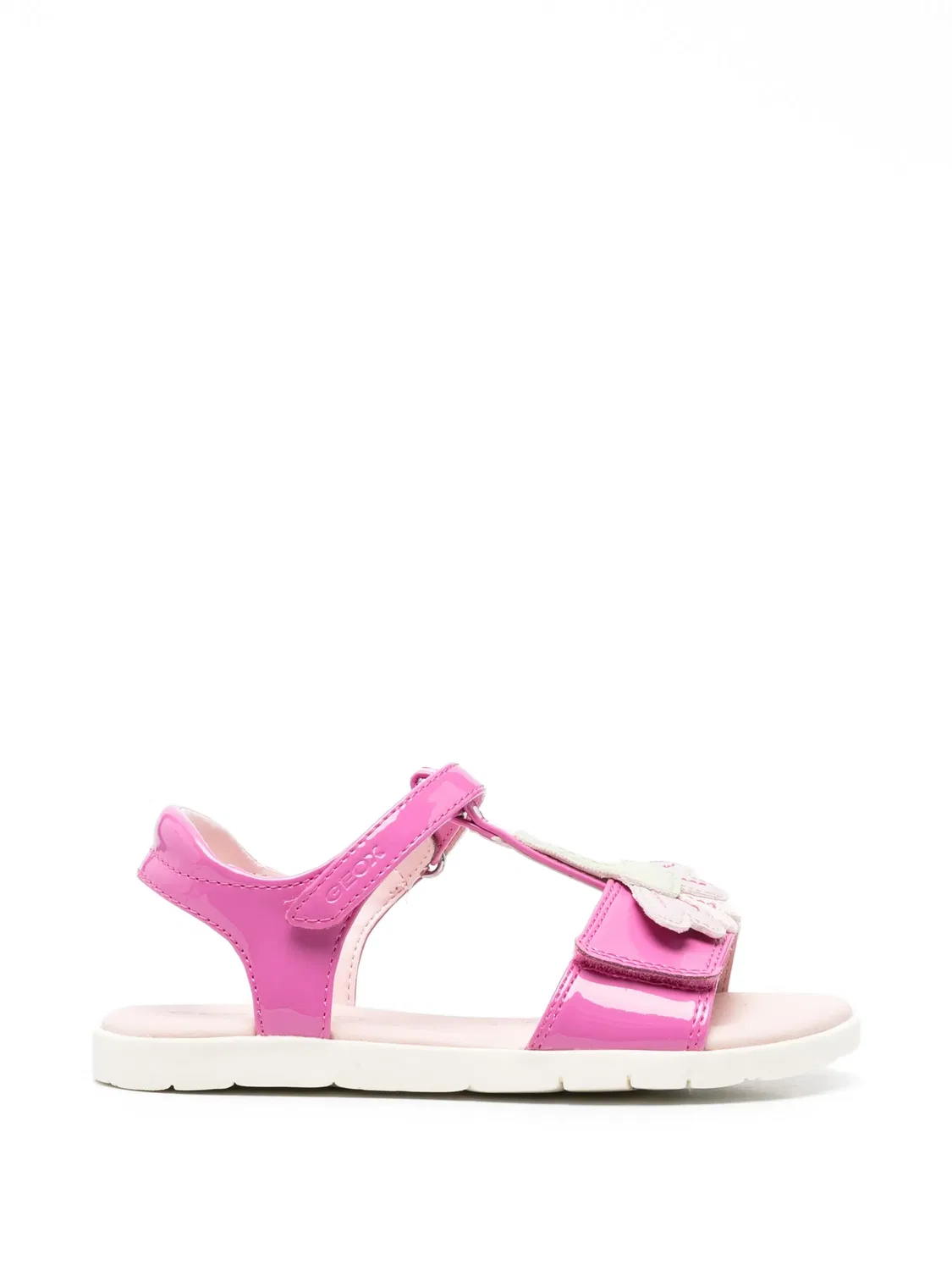 Сандалии Joyfoot с нашивками Geox Kids, розовый