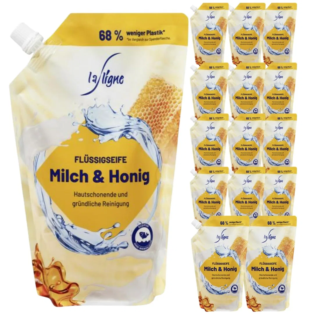 Жидкое мыло La Ligne Cream Soap Milk and Honey, 750 мл, 15 шт, Aloe Vera Generisch