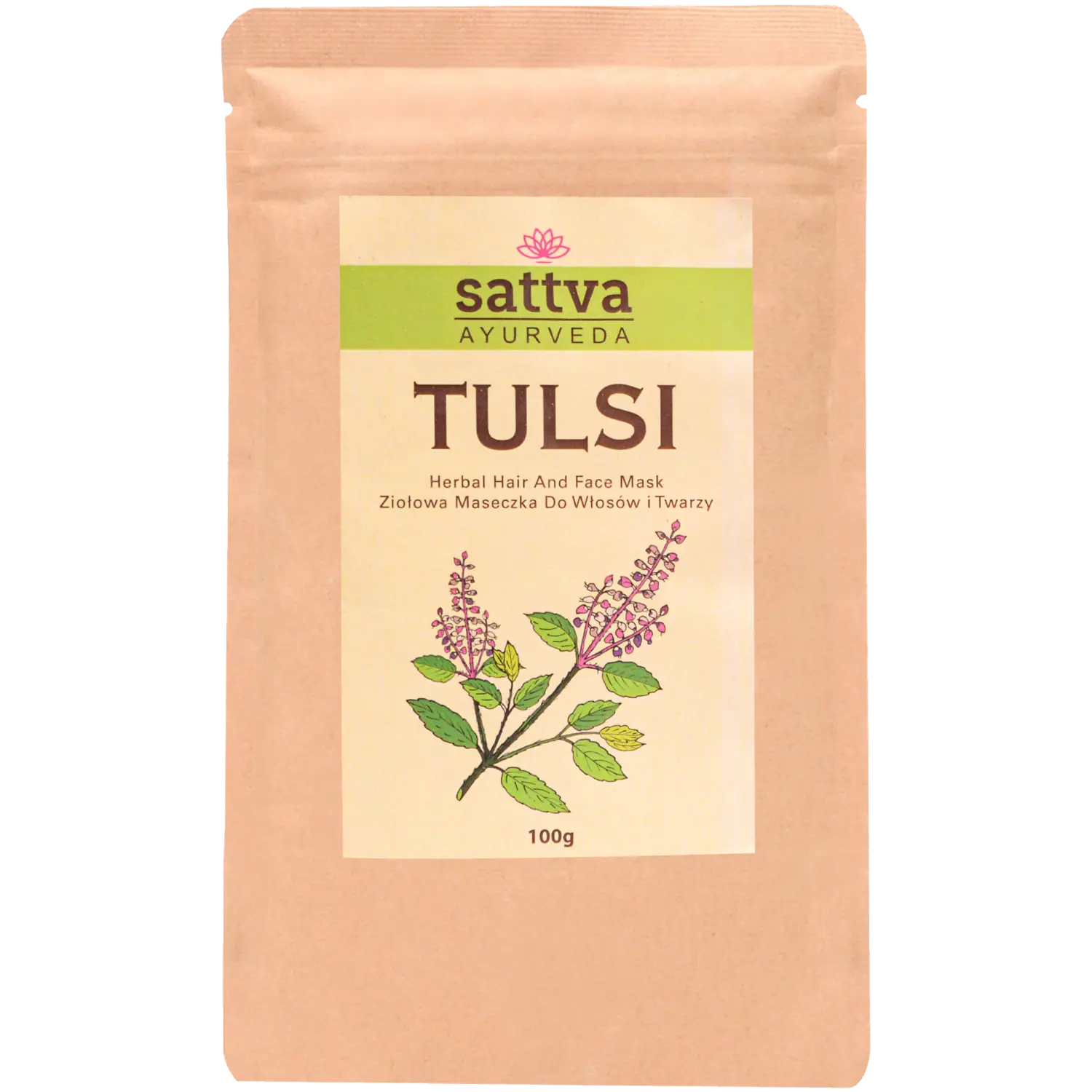

Sattva Tulsi травяная маска для лица и волос, 50 ​​г
