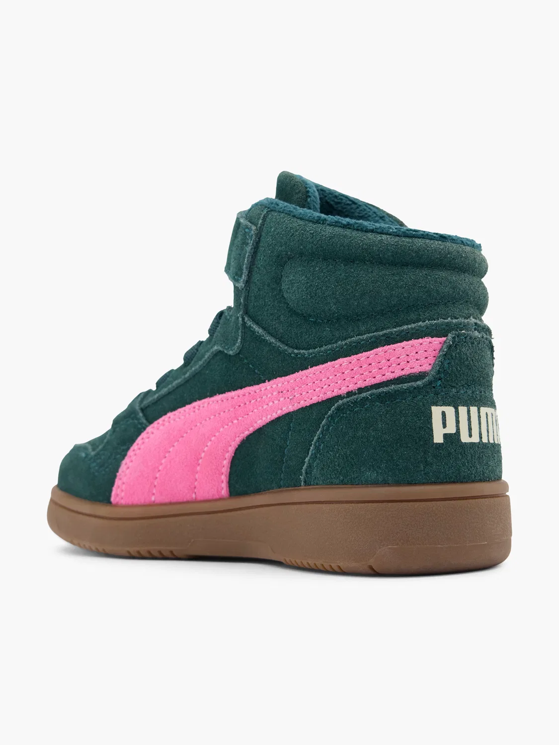 Детская зимняя высокая кроссовка PUMA REB-L MID SD WTR AC+ PS, зеленый — фото 3