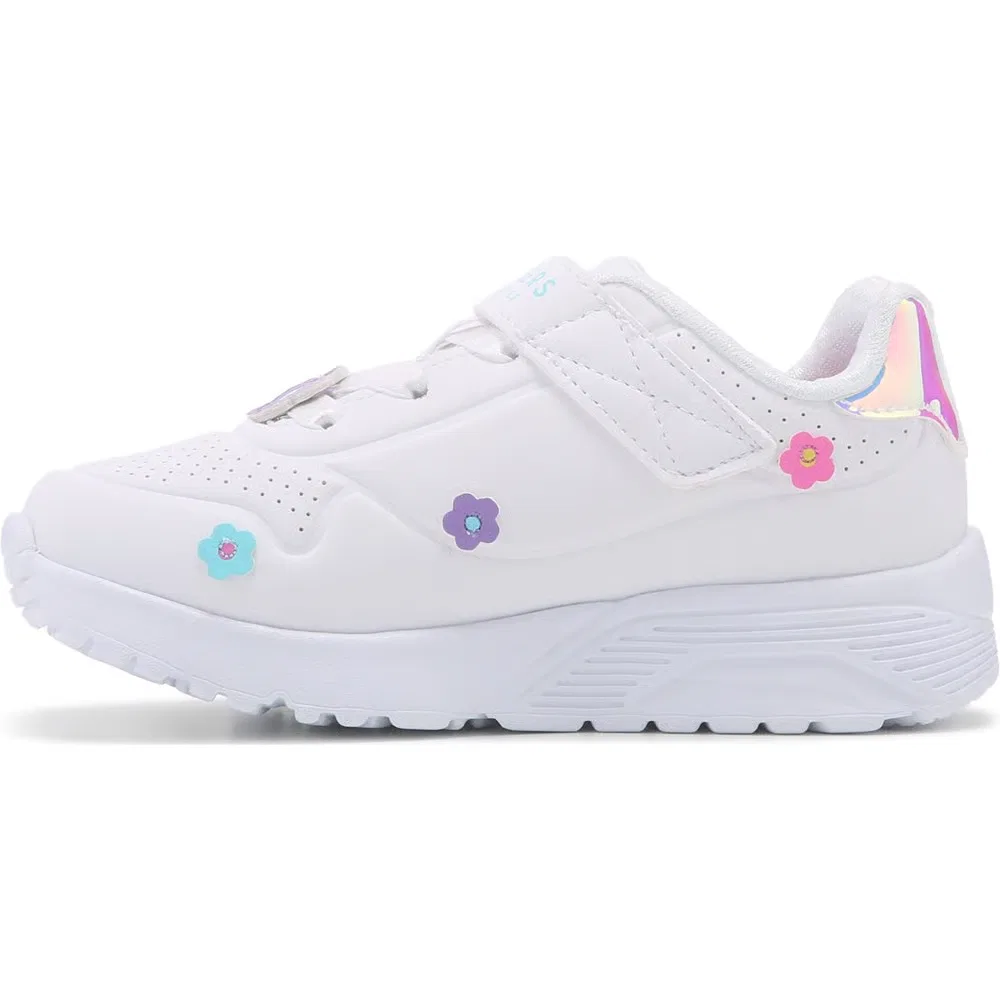 Детские кроссовки Street Uno для малышей Skechers, White/Flowers — фото 3