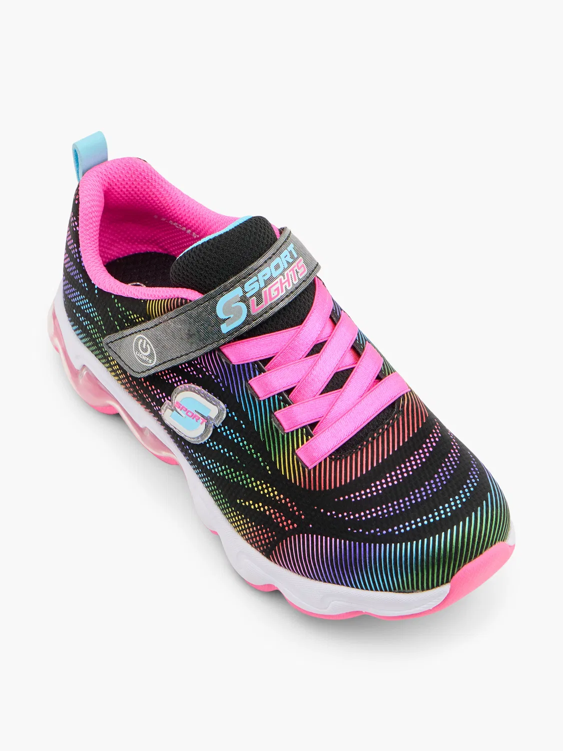 Детские кроссовки со светом Skechers, черный — фото 3