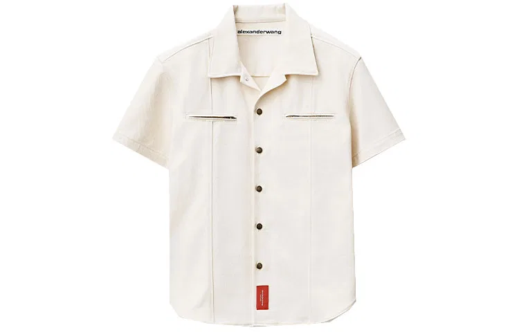Женская рубашка с отложным воротником Alexander Wang, White